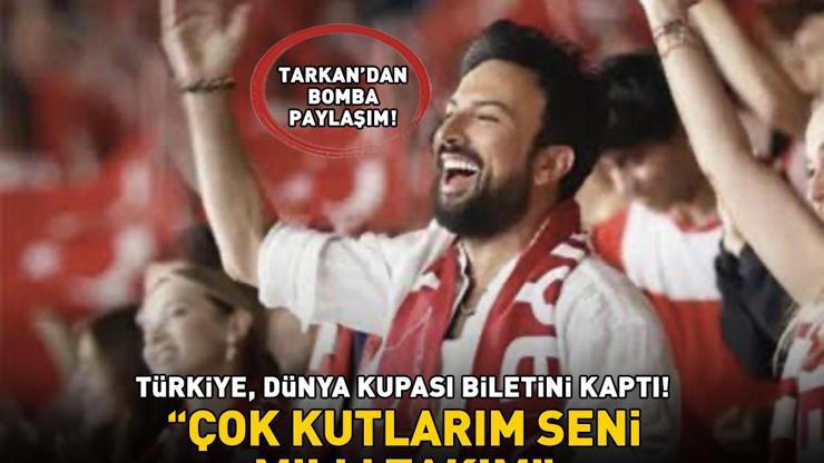 24 Yıllık Hasret Sona Erdi Türkiye, Dünya Kupası Biletini Kaptı Tarkan’dan Bomba Paylaşım: Çok Kutlarım Seni Milli Takım