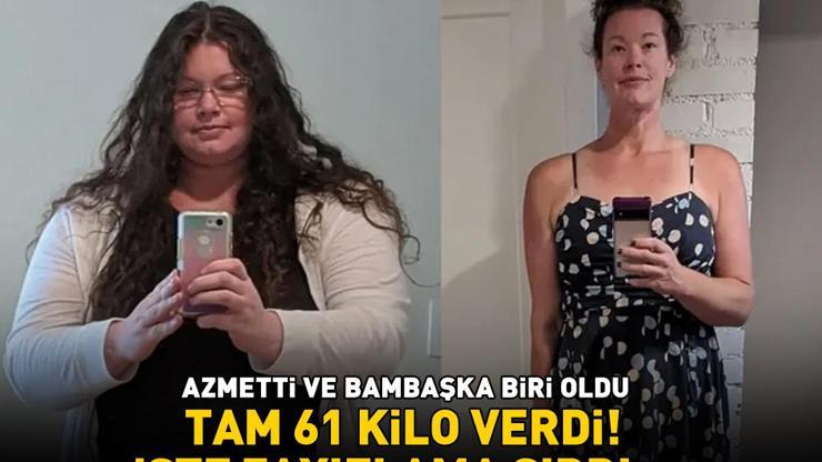 36 yaşında 61 kilo vermeyi başardı Zayıflama sırrı şaşırttı Edindiği alışkanlıklar sayesinde bambaşka biri oldu