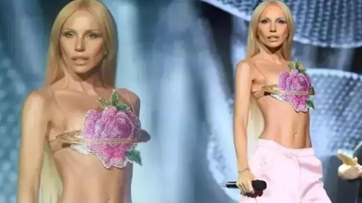 Gülşen sahnede yine çok konuşuldu Cesur tarzı konser gecesine damga vurdu