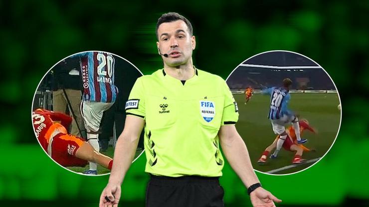 Trabzonspor - Galatasaray maçının tartışmalı pozisyonları Barış Alper Yılmaz kırmızı kart görmeli miydi