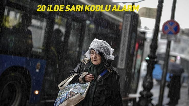 Dikkat Bu gece başlıyor... Meteorolojiden uyarı üstüne uyarı: 20 ilde sarı kodlu alarm