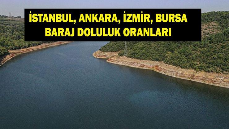  İstanbul, İzmir, Ankara, Bursa barajlarında son durum ne? Ömerli, Tahtalı, Akyar barajı doluluk oranları