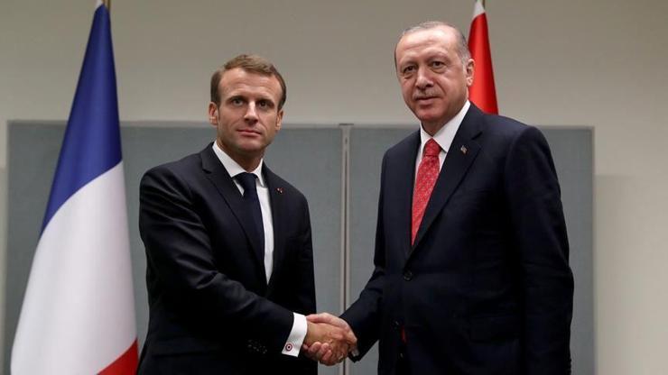 SON DAKİKA... Cumhurbaşkanı Erdoğan, Macron ile görüştü