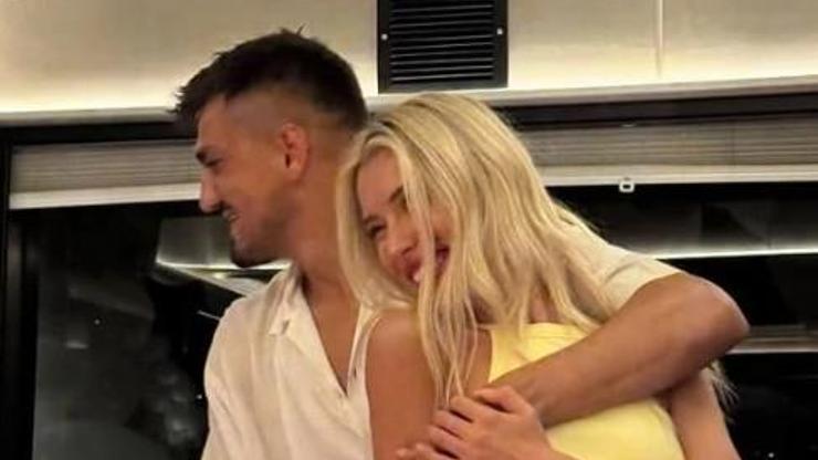 Cengiz Ünder ile Bilge Yenigül evlilik yolunda ilk adımı attı Nişan kareleri gündem oldu