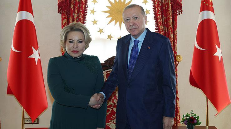 Cumhurbaşkanı Erdoğan, Rusya Federasyon Konseyi Başkanı'nı kabul etti Cumhurbaşkanı Erdoğan, Rusya Federasyon Konseyi Başkanı'nı kabul etti