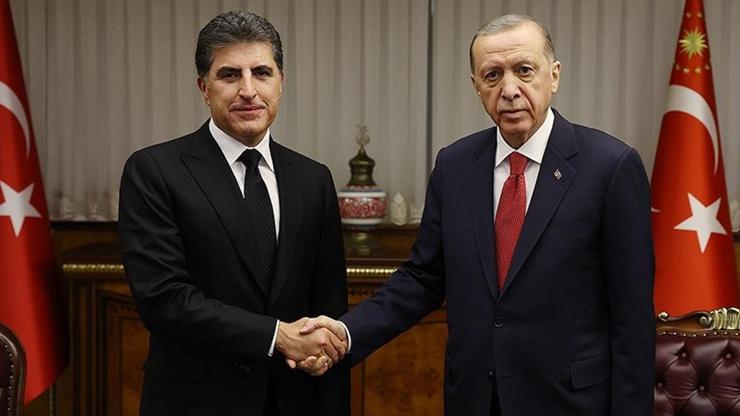 Cumhurbaşkanı Erdoğan, IKBY Başkanı Barzani ile görüştü