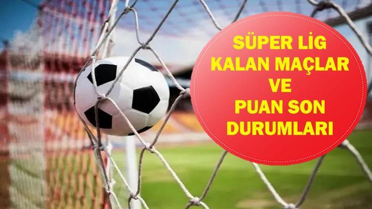  Süper Lig Şampiyonluk Yarışı Galatasaray, Fenerbahçe Trabzonspor, Beşiktaş Puan Durumları ve Kalan Maçlar Listesi...