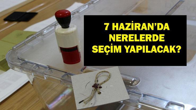  Yüksek Seçim Kurulu Kararıyla 7 Haziran'da Nerelerde Seçim Yapılacak?