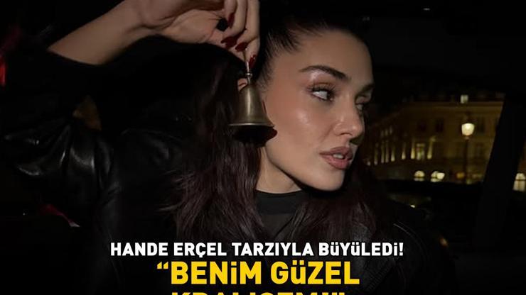 Hande Erçel tarzıyla görenleri büyüledi Beğeni butonu çöktü: ‘Benim güzel kraliçem’
