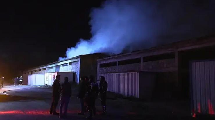  Bolu'da depoda korkutan yangın