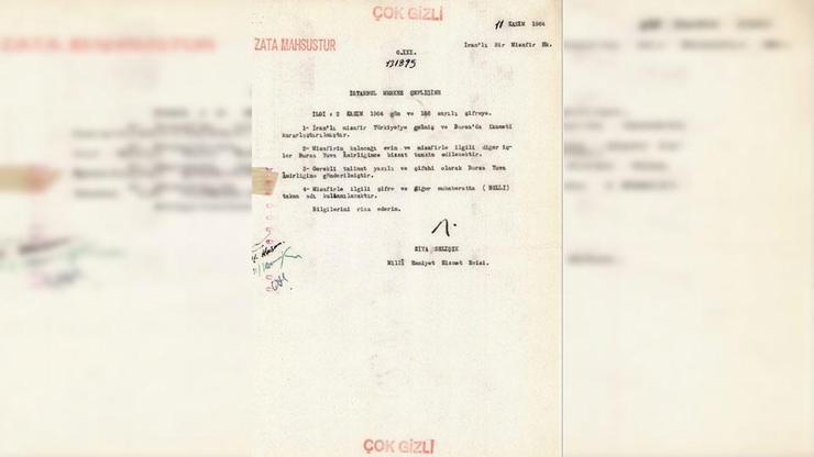 MİT, Humeyni ile ilgili 'gizli' belgeyi paylaştı!