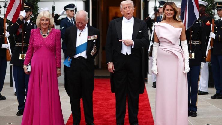 Kral Charles Beyaz Sarayda: Melania ve Camilla’dan stil uyumu, Trump’tan şaşırtan anne itirafı... Davetli listesinde kimler vardı
