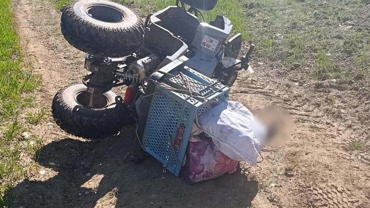 Devrilen ATV’nin altında kalan kadın hayatını kaybetti