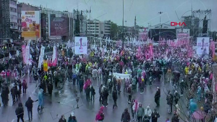 İstanbulda 1 Mayıs kutlamaları... İzinsiz gösterilere müdahale edildi: 575 kişi gözaltına alındı