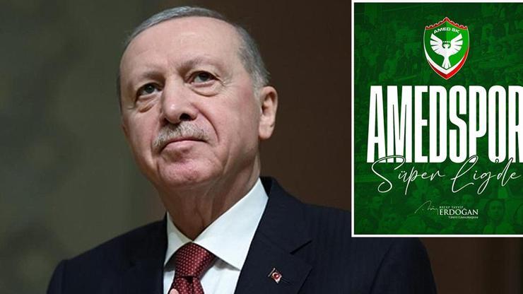 Cumhurbaşkanı Erdoğan’dan Amedspor’a tebrik