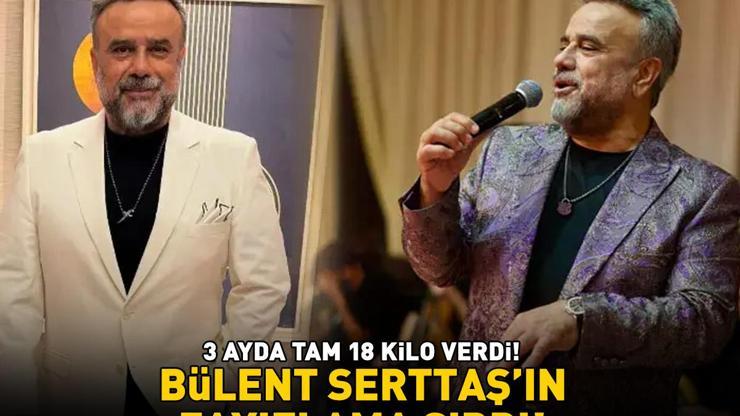 Bülent Serttaşın zayıflama sırrı belli oldu 3 ayda 18 kilo verdi Ünlü şarkıcı fazlalıklarından bakın nasıl kurtulmuş...