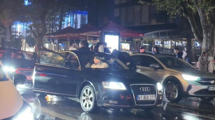 Bağdat Caddesi'nde Galatasaray taraftarlarına tepki