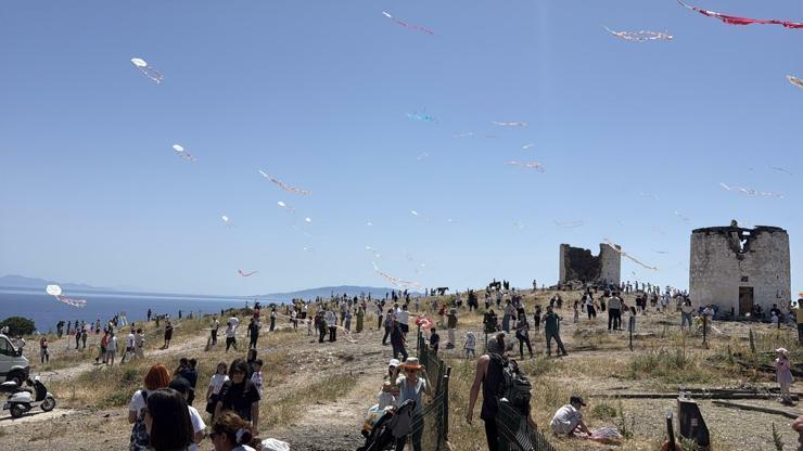 Bodrum’da uçurtma festivalinde renkli görüntülere sahne oldu