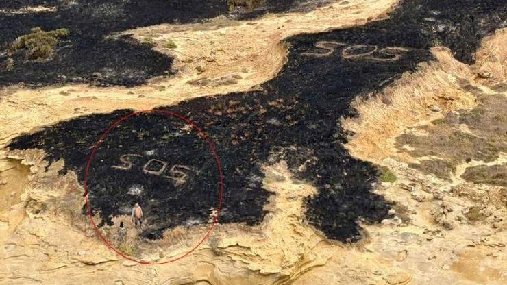 Yardım isterken adayı yaktı: Üçte biri kül oldu