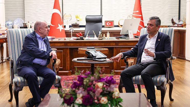 Zafer Partisi Genel Başkanı Özdağ, CHP Genel Merkezi'nde Özgür Özel ile bir araya geldi