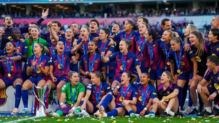 Barcelona, UEFA Kadınlar Şampiyonlar Ligi'nde 4. kez mutlu sona ulaştı