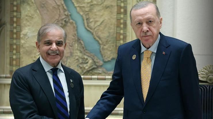 Cumhurbaşkanı Erdoğan, Pakistan Başbakanı Şahbaz Şerif ile Görüştü Cumhurbaşkanı Erdoğan, Pakistan Başbakanı Şahbaz Şerif ile Görüştü