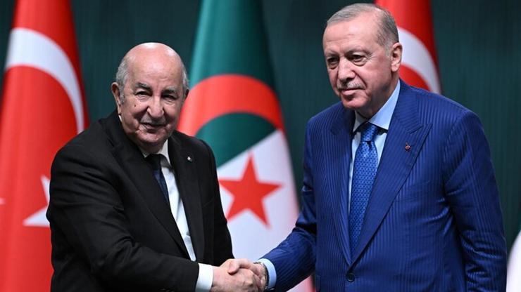 Cumhurbaşkanı Erdoğan, Cezayir Cumhurbaşkanı Tebbun ile telefonda görüştü
