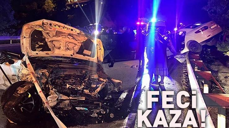 FECİ KAZA Dört Araç Birbirine Girdi: Ölü ve Yaralılar var