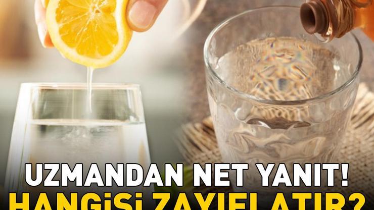 Zayıflamak için limonlu su mu, sirkeli su mu Prof. Dr. Osman Müftüoğlu noktayı koydu