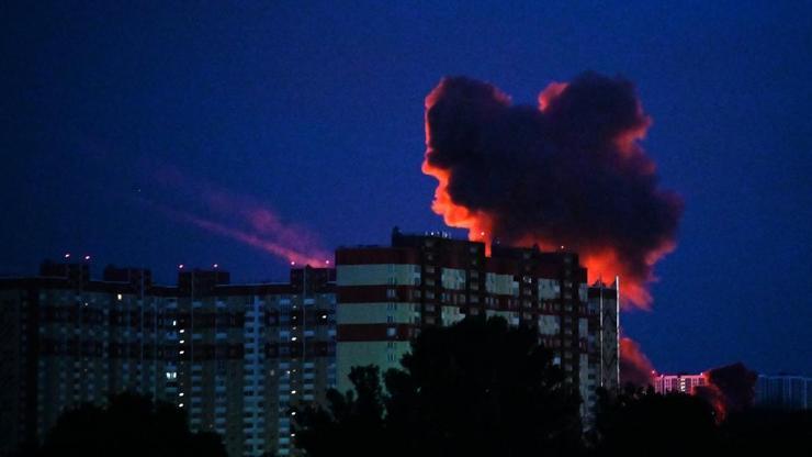 Ukraynanın kalbine füze yağdı Rusyadan geniş çaplı saldırı: Kiev alev alev...