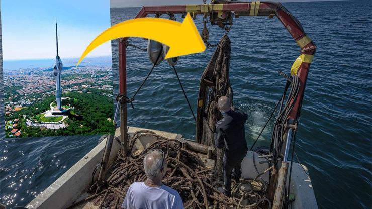 Marmara Denizinden çıkarıldı: Çamlıca Kulesini örtecek büyüklükte ölüm tuzağı
