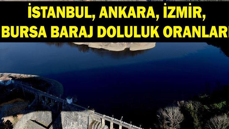  İstanbul, Ankara, İzmir ve Bursa'da baraj doluluk oranları yüzde kaç? Ömerli, Akyar barajı doluluk oranları
