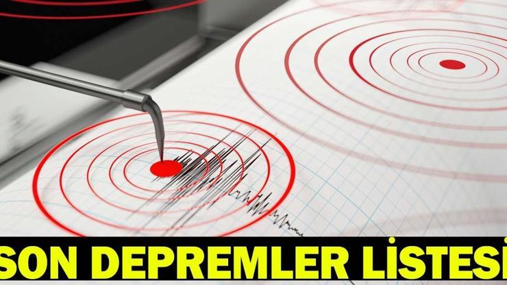SON DAKİKA DEPREM Mİ OLDU, NEREDE? 5 Haziran AFAD ve Kandilli Son Depremler Listesi