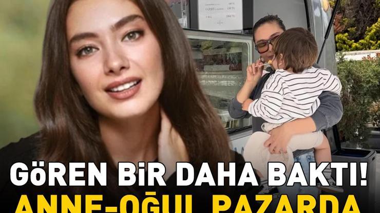 Yaprak Dökümünün Deniziydi Neslihan Atagül ile minik oğlu Aziz’in pazar keyfi