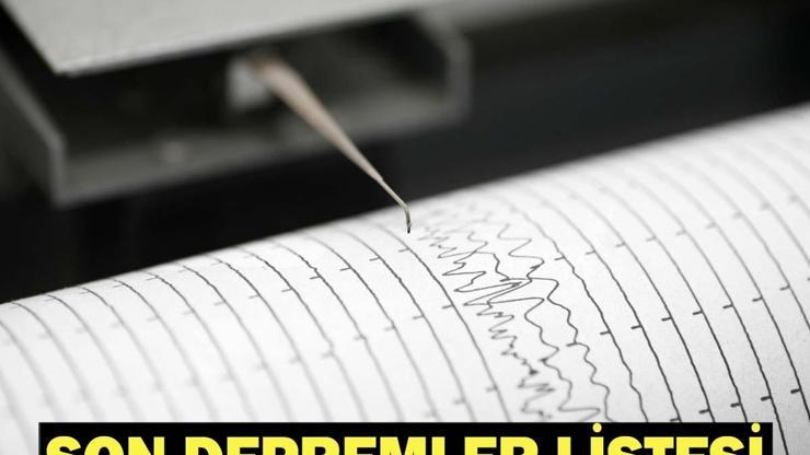 SON DAKİKA: DEPREM Mİ OLDU, NEREDE 12 Haziran AFAD ve Kandilli Son Depremler Listesi
