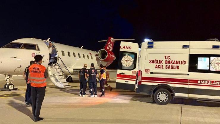 Endonezya'da kaza geçirdi hava ambulansla Türkiye'ye getirildi