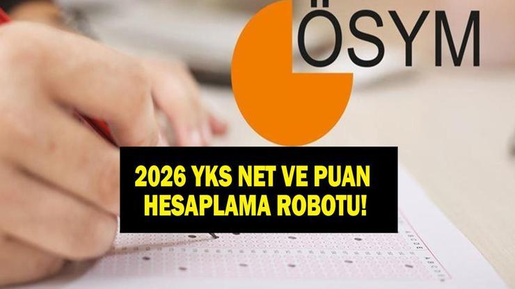 YKS 2026 NET VE PUAN HESAPLAMA ROBOTU | 2026 YKS TYT AYT Net Puan Hesaplama Nasıl Yapılır ÖSYM TYT AYT Puan Hesapla
