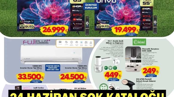 24 HAZİRAN ŞOK KATALOĞU 2026 | Bugün ŞOK’ta neler satışa çıkıyor Klima, Robot Süpürge, Kahve Makinesi Yerini Aldı