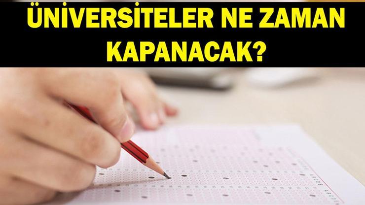 ÜNİVERSİTELER NE ZAMAN KAPANACAK 2026 üniversiteler ve dersler ne zaman bitecek Yaz tatili ne zaman