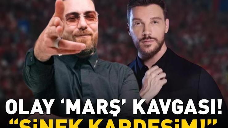 OLAY MİLLİ TAKIM MARŞI KAVGASI Sinan Akçıl ve Murda birbirine girdi: Sinek kardeşim, en çok primi sen yaptın