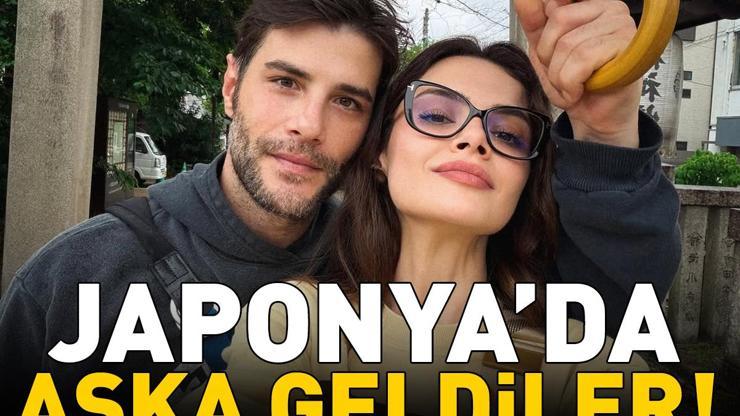 Uzak Şehirin Alyası Sinem Ünsal ile sevgilisi Berk Cankata bakın JAPONYADA AŞKA GELDİLER