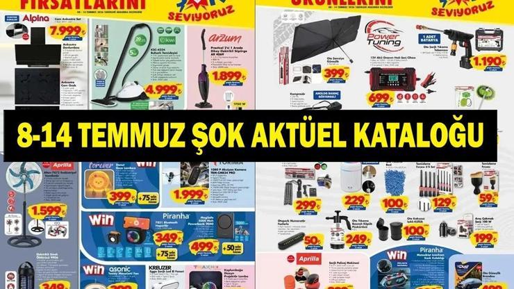 8 TEMMUZ ŞOK AKTÜEL KATALOĞU YAYINLANDI: ŞOKta Bu Hafta Neler Var İşte ŞOK 8-14 Temmuz Aktüel Ürünler Listesi