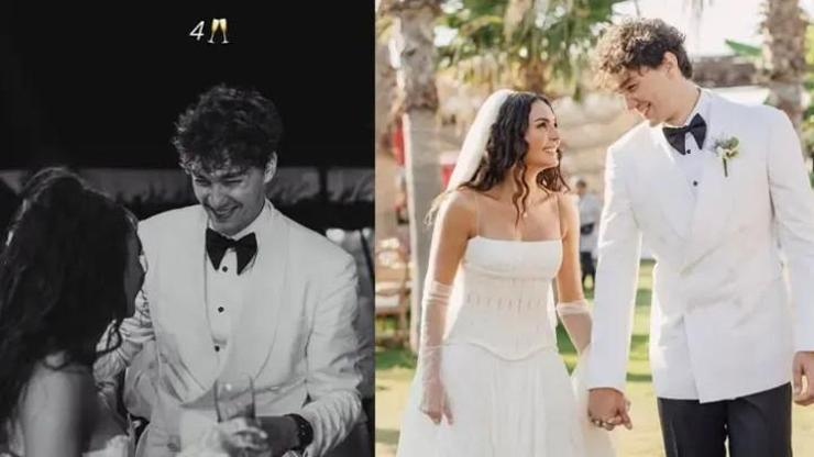 Ebru Şahinden romantik evlilik yıl dönümü kutlaması