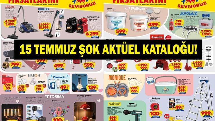 15 TEMMUZ ŞOK AKTÜEL KATALOĞU YAYINLANDI ŞOKta Bu Hafta Neler Var ŞOK Aktüel 15-21 Temmuz 2026 Kataloğunda Teknoloji ve Ev Ürünlerinde Büyük Fırsat