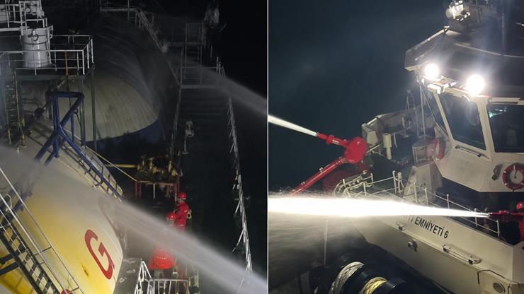 Karadeniz'de dron saldırısına uğrayan LPG tankeri için kurtarma operasyonu Karadeniz'de dron saldırısına uğrayan LPG tankeri için kurtarma operasyonu