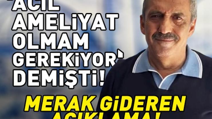 Yavuz Bingölün sağlık durumu nasıl Acil ameliyat olmam gerekiyor demişti Merak gideren açıklama