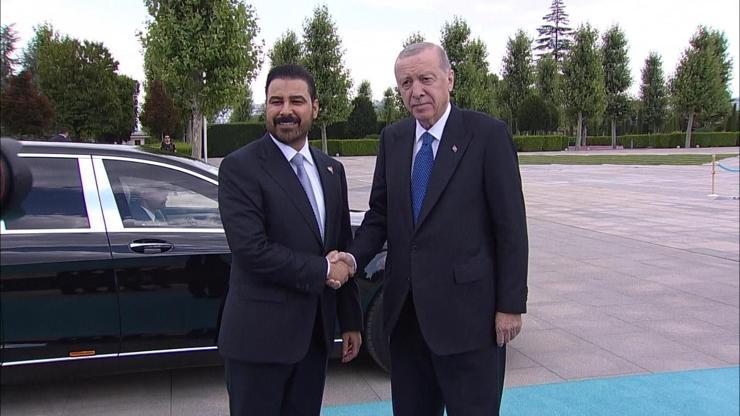Irak Başbakanı Ankara'da! Cumhurbaşkanı Erdoğan tarafından resmi törenle karşılandı