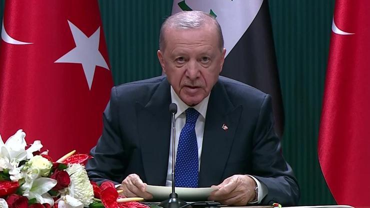SON DAKİKA | Irak Başbakanı Ez-Zeydi ile ortak basın toplantısı... Cumhurbaşkanı Erdoğan'dan önemli açıklamalar