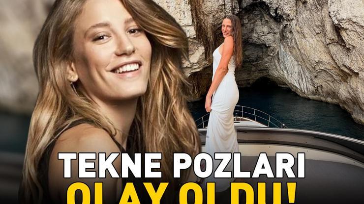 Mert Demirin büyük aşkı Serenay Sarıkayaya bakın Tekne tatilinden kareleri sanal medyayı salladı