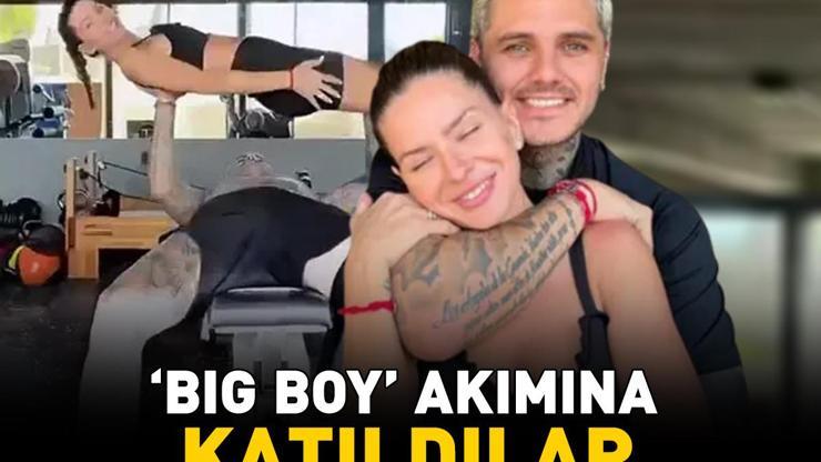 Galatasaraydan ayrılmıştı Mauro Icardi büyük aşkı China Suarez ile bench press yaptı